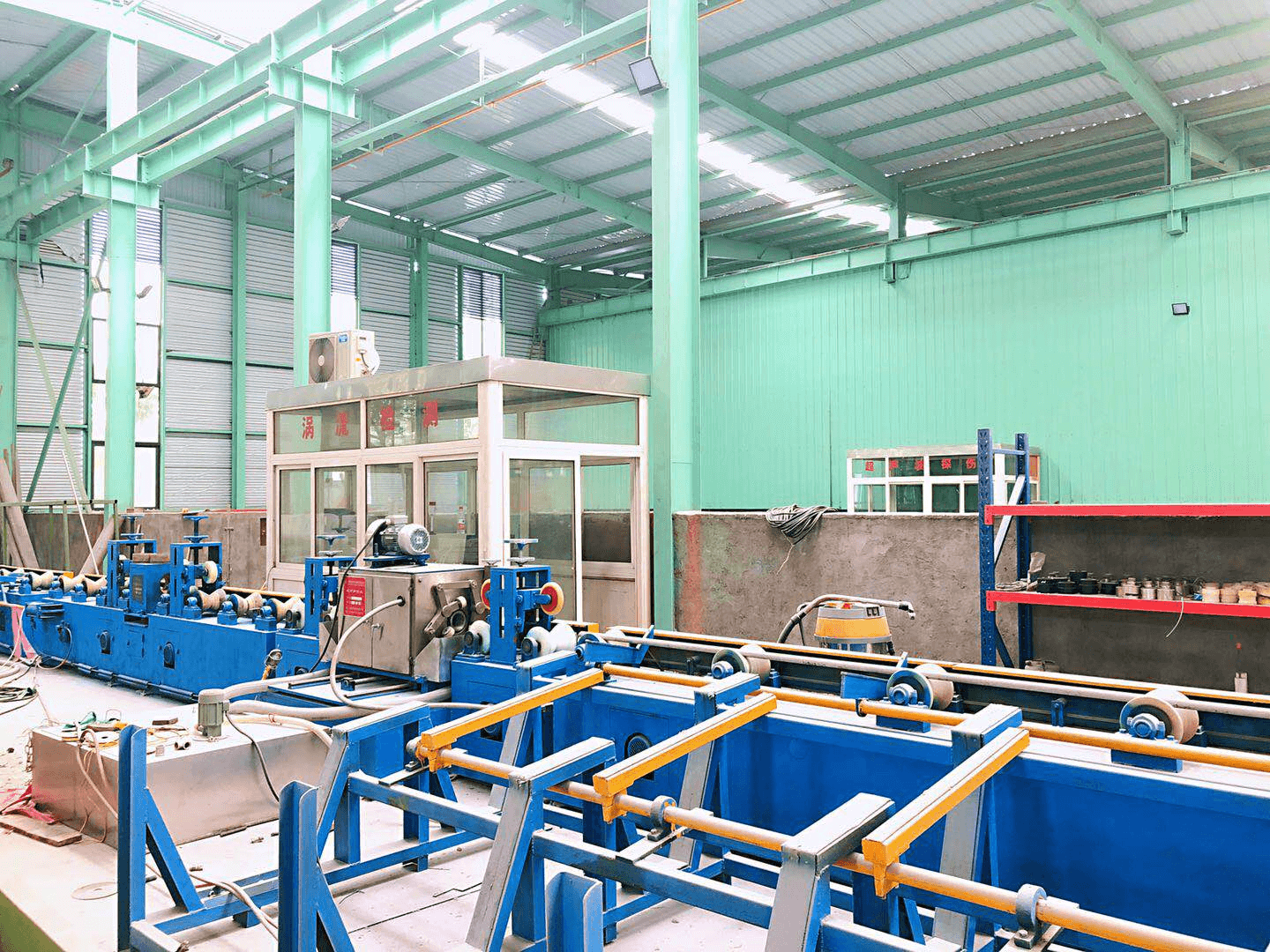 検査設備: eddy current and ultrasonic dual probe tester