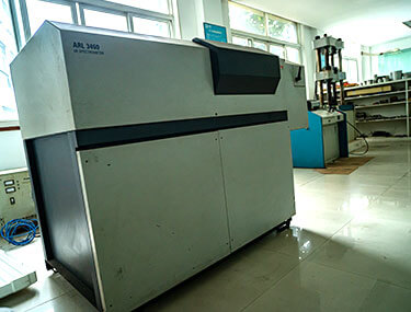 検査設備: multi channel direct reading spectrometer